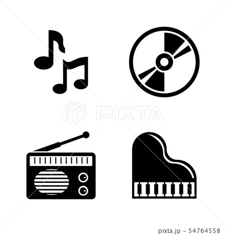 Music. Simple Related Vector Icons 54764558