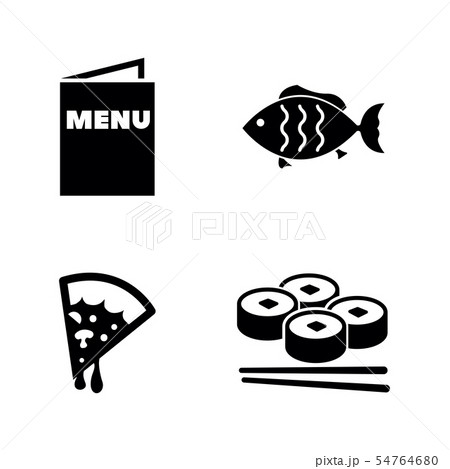 Food. Simple Related Vector Icons Food. Simple Related Vector Icons 54764680