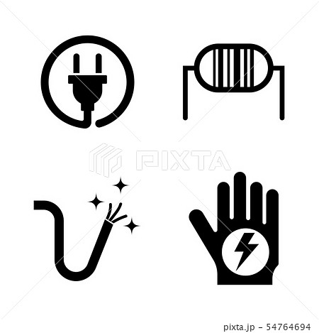 Electricity. Simple Related Vector Icons 54764694