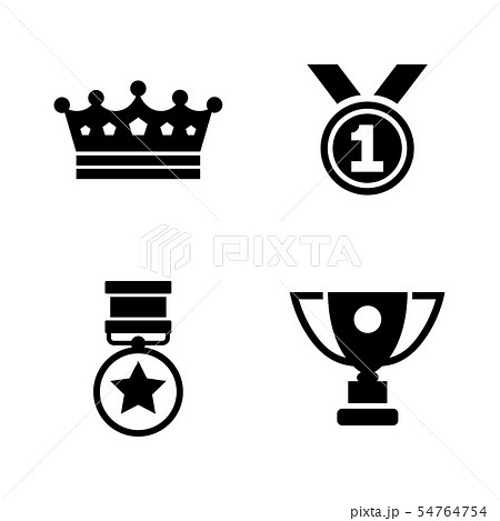 Winning. Simple Related Vector Icons 54764754