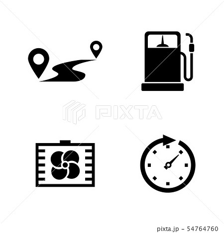 Auto. Simple Related Vector Icons 54764760