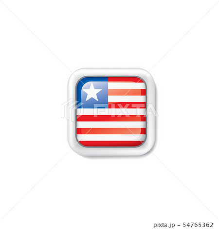Liberia flag, vector illustration on a white background. 54765362