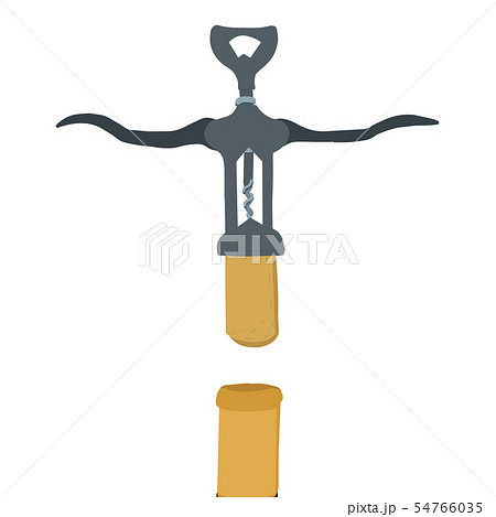 Hand drawn corkscrew illustration Hand drawn corkscrew illustration 54766035