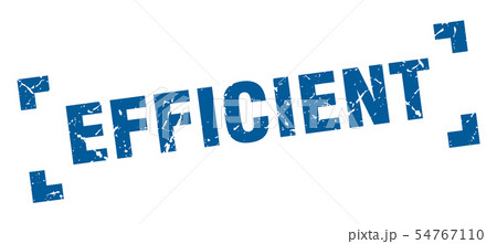 efficient stamp. efficient square grunge sign. efficient stamp. efficient square grunge sign. 54767110
