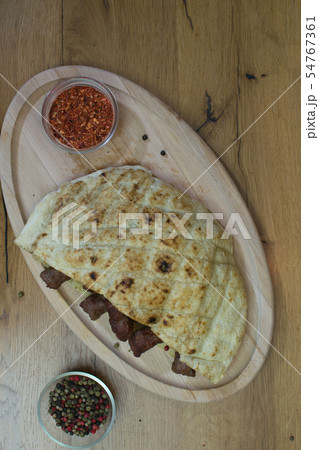 Classic kebabs on the plate. Classic kebabs on the plate. 54767361