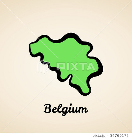 Belgium - Outline Map 54769172