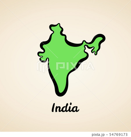 India - Outline Map India - Outline Map 54769173