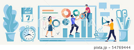 Planning Online Startup Strategy Vector Concept Planning Online Startup Strategy Vector Concept 54769444