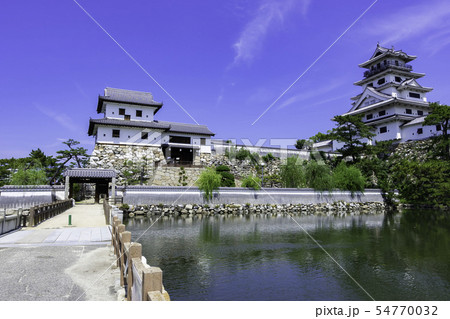 今治城　天守閣と山里櫓　水城　愛媛県今治市 54770032