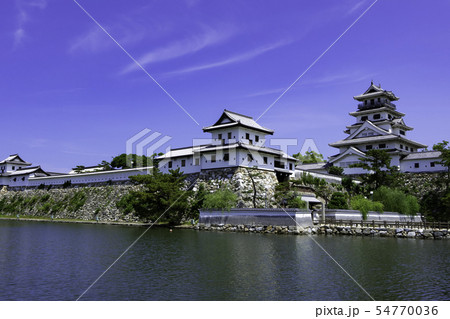 今治城　天守閣と山里櫓　水城　愛媛県今治市 54770036