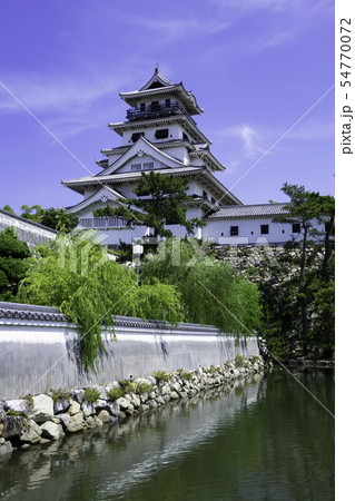 今治城 天守閣と石垣 水城 愛媛県今治市 今治城 天守閣と石垣 水城 愛媛県今治市 54770072