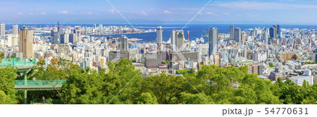 諏訪山公園ビーナスブリッジから眺める神戸の街 54770631