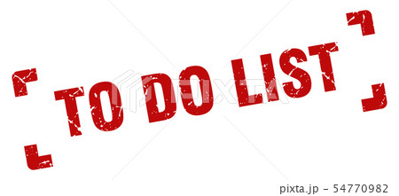 to do list stamp. to do list square grunge sign. 54770982
