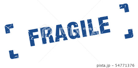 fragile stamp. fragile square grunge sign. fragileのイラスト素材 [54771376 ...