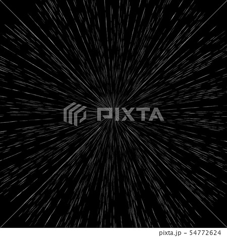 Speed lines. Motion through the space. Vector Illustration. 54772624