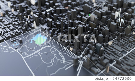 3D futuristic city architecture 3D futuristic city architecture 54772630