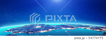 Spain city lights 54774775