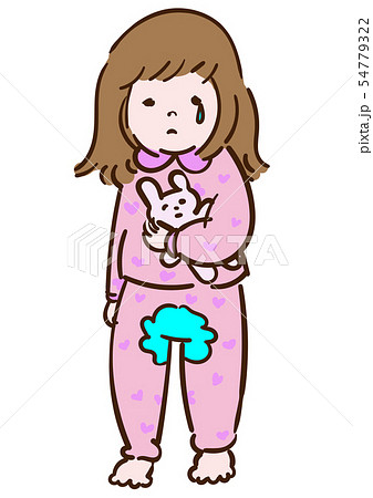 おねしょ＿女の子 54779322