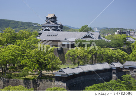 熊本市役所より熊本城 熊本市役所より熊本城 54782096