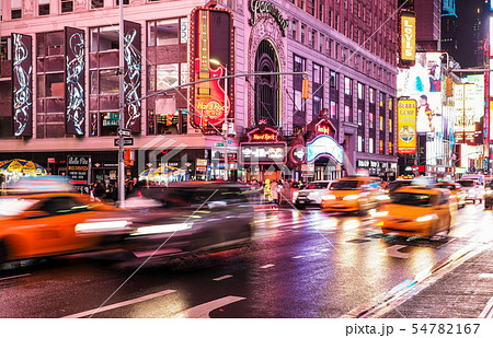 ニューヨーク タイムズスクエアの写真素材