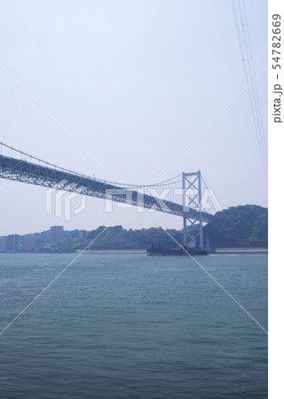 門司側から見た関門海峡の風景 門司側から見た関門海峡の風景 54782669