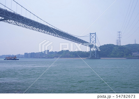 門司側から見た関門海峡の風景 門司側から見た関門海峡の風景 54782673