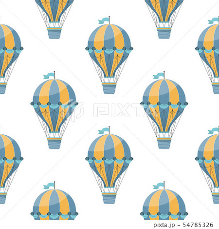 Hot air balloon seamless pattern. 54785326
