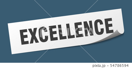 excellence sticker. excellence square isolated excellence sticker. excellence square isolated 54786594