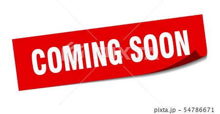 coming soon sticker. coming soon square isolated 54786671
