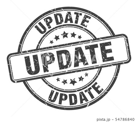 update stamp. update round grunge sign. update 54786840