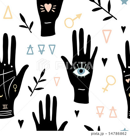Vector witch magic seamless pattern Vector witch magic seamless pattern 54786862