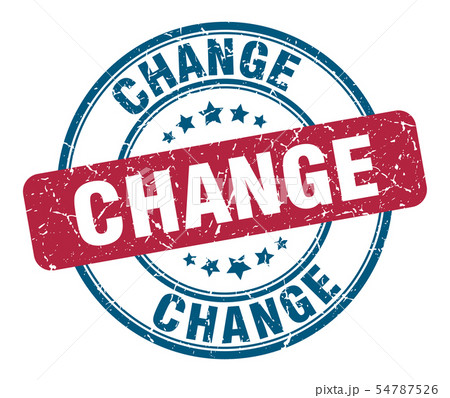 Change Stamp Change Round Grunge Sign Changeのイラスト素材