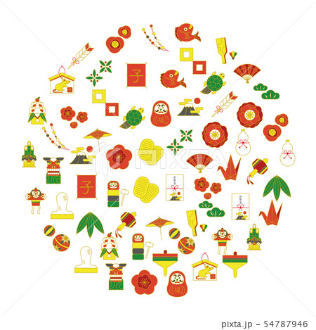 年賀素材 年賀素材 54787946