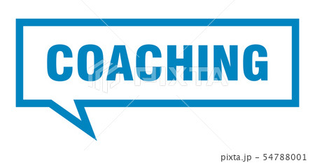 coaching sign. coaching square speech bubble. 54788001