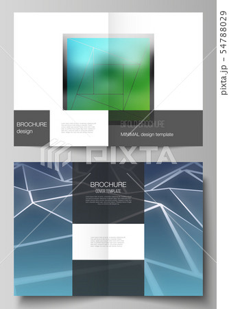 Vector layout of A4 format modern cover mockups design templates for brochure, magazine, flyer Vector layout of A4 format modern cover mockups design templates for brochure, magazine, flyer 54788029