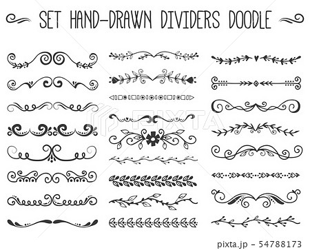 Text separator decoratice divider book typography ornament design elements vintage dividing shapes 54788173