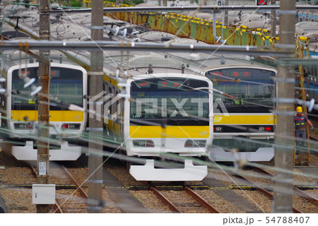 三鷹車両センターの総武線 三鷹車両センターの総武線 54788407