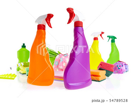 Cleaning product plastic container for house clean 54789528