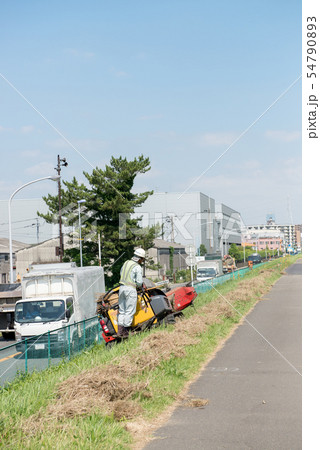草刈り　草刈り機　草　雑草　清掃　清掃員　第三セクター 54790893