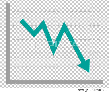 Arrow Icon Arrow Up Graph Down Down Line Graph 54790928