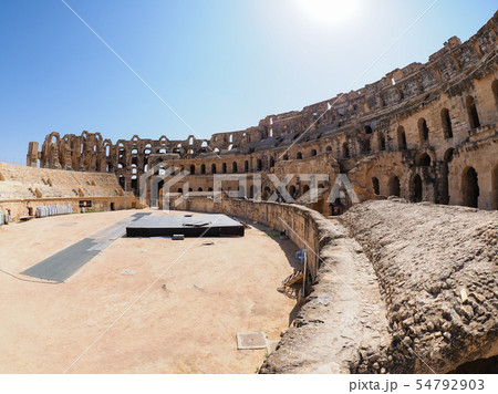 チュニジア・エルジェムの円形闘技場 Amphitheatre of El Jem, Tunisia 54792903