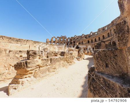 チュニジア・エルジェムの円形闘技場 Amphitheatre of El Jem, Tunisia 54792906