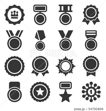 Medal, Trophy and Awards Icons Set. Vector Medal, Trophy and Awards Icons Set. Vector 54793806