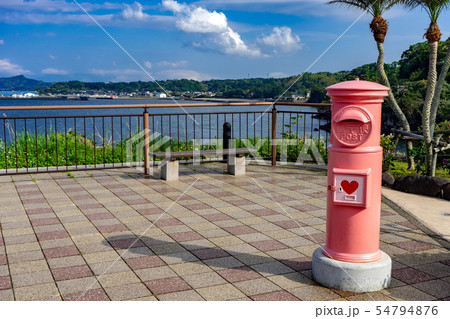 道の駅いぶすきのピンクの郵便ポスト 道の駅いぶすきのピンクの郵便ポスト 54794876