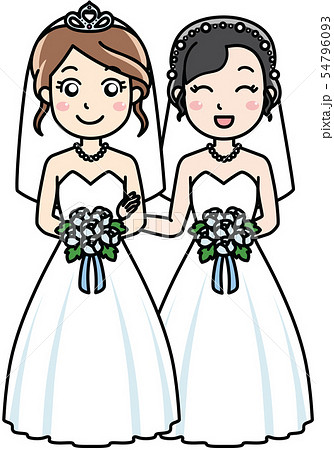 女性と女性の同性婚 54796093