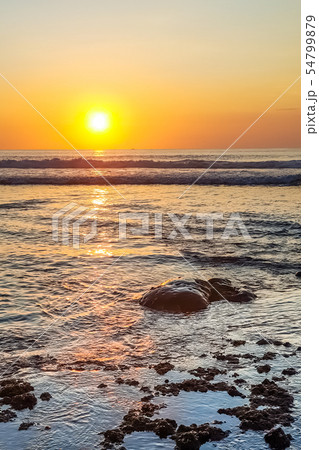 Amazing sunset view on Indian ocean at Bali, Amazing sunset view on Indian ocean at Bali, 54799879