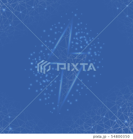 Thunder and Bolt Lighting Polygonal Flash Logo 54800350