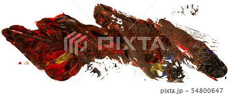 Dark red with black vector oil brush stroke. 54800647
