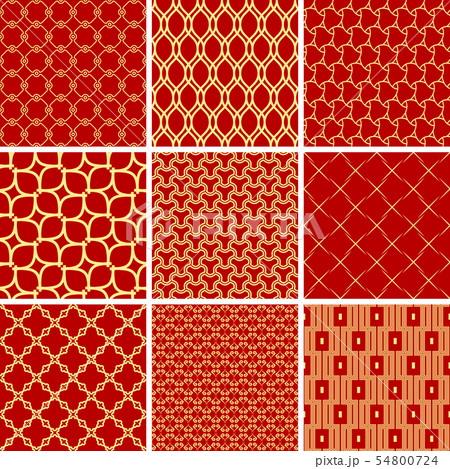 Set of Vector Seamless Geometric Backgrounds 54800724