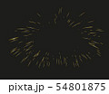 Gold Fireworks drawn by lines. 54801875
